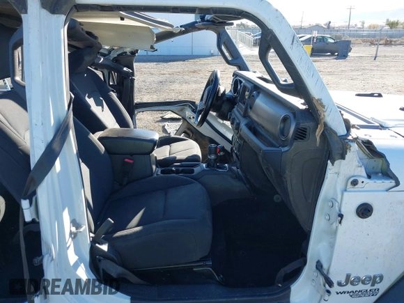 2019 Jeep Wrangler Unlimited Sport S with VIN 1C4HJXDN6KW523554, listed as a IAAI auction lot 41648277 with 91,648 mi miles and . Bid and sale history available at DreamBid. Image 5.