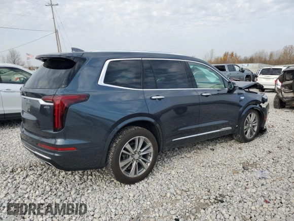 2021 Cadillac XT6 Premium Luxury with VIN 1GYKPFRS8MZ132642, listed as a Copart auction lot 77756874 with 33,415 mi miles and Non repairable. Bid and sale history available at DreamBid. Image 3.