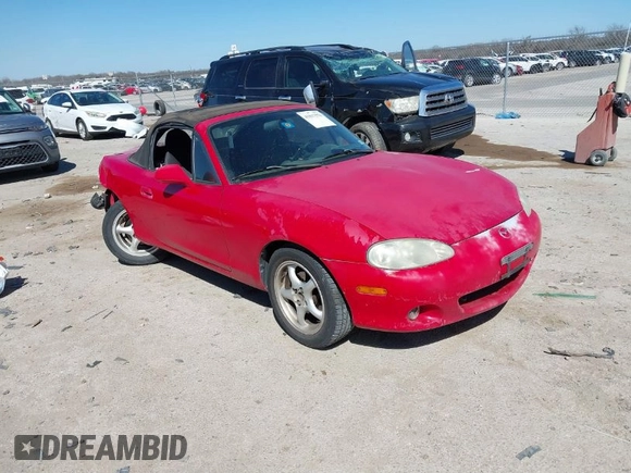 2001 Mazda MX-5 Miata z VIN JM1NB353910201434, wystawiony jako IAAI lot #41817576 z przebiegiem 209 104 mil mil oraz . Historia ofert i sprzedaży dostępna na DreamBid. Obrazek 1.