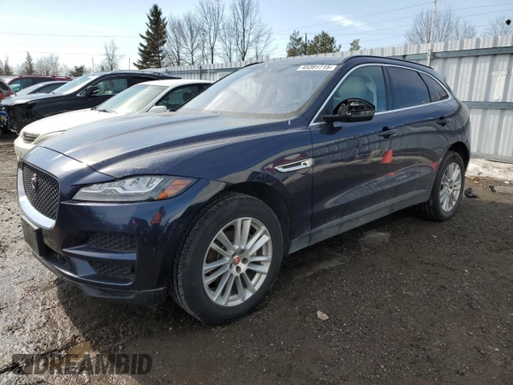 2018 Jaguar F-Pace 25t Prestige with VIN SADCK2FX8JA283352, listed as a Copart auction lot 45391715 with 161,089 mi miles and Clean title. Bid and sale history available at DreamBid. Image 1.