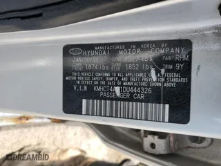 2013 Hyundai Accent GLS with VIN KMHCT4AE1DU444326, listed as a Copart auction lot 50710825 with 113,667 mi miles and Salvage Title. Bid and sale history available at carsss.com. Image 15.