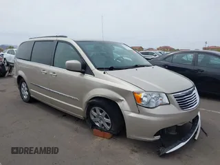2012 Chrysler Town & Country Touring with VIN 2C4RC1BG8CR362649, listed as a IAAI auction lot 41929036 with 162,870 mi miles. Bid and sale history available at carsss.com. Image 1.