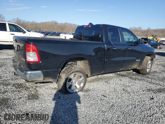 2020 Ram 1500 Big Horn with VIN 1C6SRFBT5LN248106, listed as a Copart auction lot 44242045 with 58,646 mi miles and Salvage Title. Bid and sale history available at carsss.com. Image 3.