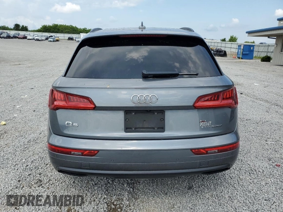 2019 Audi Q5 Premium Plus with VIN WA1BNAFY1K2017808, listed as a Copart auction lot 59008895 with 86,084 mi miles and Salvage title. Bid and sale history available at DreamBid. Image 6.