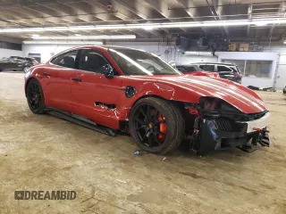 2023 Porsche Taycan GTS with VIN WP0AD2Y11PSA48366, listed as a Copart auction lot 41264494 with 552 mi miles and . Bid and sale history available at DreamBid. Image 4.