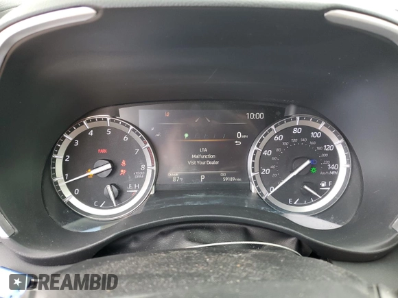 2022 Toyota Highlander XSE with VIN 5TDLZRAH3NS115126, listed as a Copart auction lot 62293825 with 59,189 mi miles and Salvage title. Bid and sale history available at DreamBid. Image 9.
