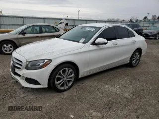 2015 Mercedes-Benz C-Class C 300 Luxury with VIN 55SWF4KB6FU077883, listed as a Copart auction lot 53698555 with 114,148 mi miles and Clean Title. Bid and sale history available at carsss.com. Image 1.