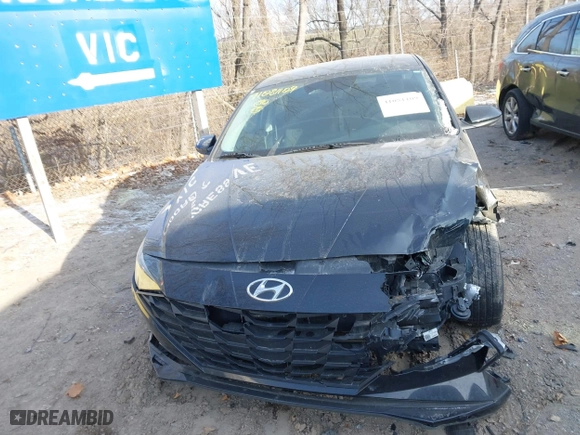 2021 Hyundai Elantra SE with VIN 5NPLL4AG8MH025566, listed as a IAAI auction lot 41081109 with 75,023 mi miles. Bid and sale history available at carsss.com. Image 12.