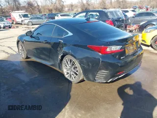 2016 Lexus RC 350 with VIN JTHHE5BC5G5012889, listed as a IAAI auction lot 41457032 with 105,620 mi miles. Bid and sale history available at carsss.com. Image 3.