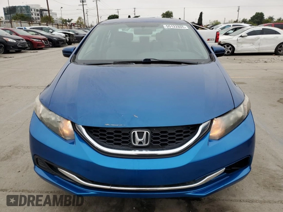2015 Honda Civic Sedan LX with VIN 19XFB2F5XFE220989, listed as a Copart auction lot 55122805 with 116,410 mi miles and Salvage Title. Bid and sale history available at carsss.com. Image 5.