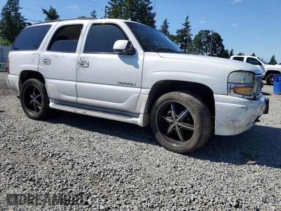 2005 GMC Yukon Denali z VIN 1GKEK63U55J143324, wystawiony jako Copart lot #59000695 z przebiegiem Nie podano mil oraz Szkoda całkowita • Salvage title. Historia ofert i sprzedaży dostępna na DreamBid. Obrazek 4.