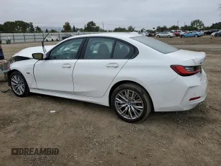 2023 BMW 3 Series 330e xDrive with VIN 3MW39FS07P8D25745, listed as a Copart auction lot 71863424 with 8,304 mi miles and Salvage Title. Bid and sale history available at carsss.com. Image 2.