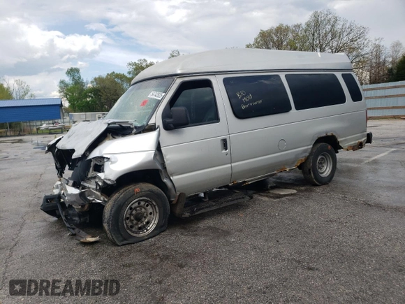2012 Ford Econoline Passenger XL z VIN 1FBSS3BLXCDA45041, wystawiony jako Copart lot #54742825 z przebiegiem Nie podano mil oraz Szkoda całkowita • Salvage title. Historia ofert i sprzedaży dostępna na DreamBid. Obrazek 1.