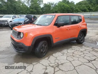 2017 Jeep Renegade Sport z VIN ZACCJBAB4HPE54733, wystawiony jako Copart lot #61363555 z przebiegiem 199 315 mil mil oraz Szkoda całkowita • Salvage title. Historia ofert i sprzedaży dostępna na DreamBid. Obrazek 1.