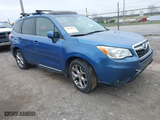 2015 Subaru Forester 2.5i Touring with VIN JF2SJAWC9FH415634, listed as a IAAI auction lot 41954673 with 140,507 mi miles. Bid and sale history available at carsss.com. Image 1.