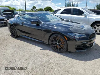 2023 BMW 8 Series 840i with VIN WBAAE2C03PCM08947, listed as a Copart auction lot 60351064 with 13,526 mi miles and Salvage Title. Bid and sale history available at carsss.com. Image 4.