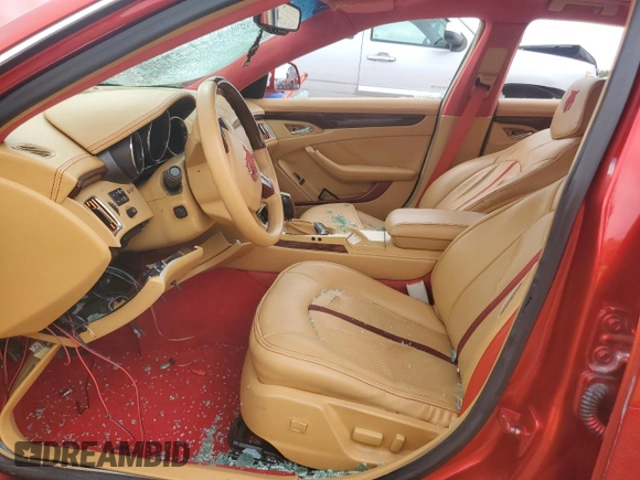 2008 Cadillac CTS RWD w/1SB with VIN 1G6DV57V380174628, listed as a Copart auction lot 73052094 with 0 mi miles and Salvage Title. Bid and sale history available at carsss.com. Image 7.