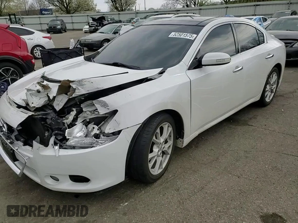 2014 Nissan Maxima SV with VIN 1N4AA5AP2EC498224, listed as a Copart auction lot 52501575 with 97,980 mi miles and Salvage Title. Bid and sale history available at DreamBid. Image 10.