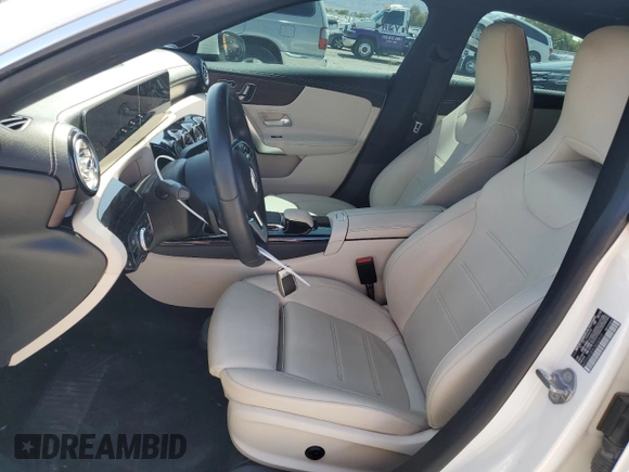 2020 Mercedes-Benz CLA 250 with VIN WDD5J4GB3LN032410, listed as a Copart auction lot 58544725 with 48,037 mi miles and Salvage title. Bid and sale history available at DreamBid. Image 7.
