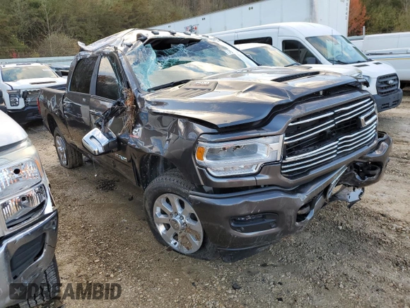 2023 Ram 2500 Laramie with VIN 3C6UR5FL0PG646741, listed as a Copart auction lot 75825473 with 4,823 mi miles and Salvage Title. Bid and sale history available at carsss.com. Image 4.