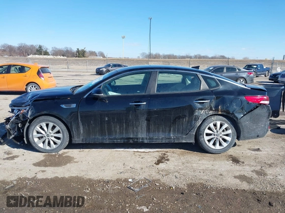 2018 Kia Optima S with VIN 5XXGT4L38JG268362, listed as a IAAI auction lot 41633956 with 79,347 mi miles and . Bid and sale history available at DreamBid. Image 15.