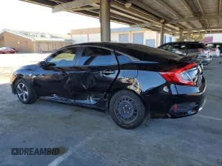 2020 Honda Civic LX with VIN 19XFC2F67LE207134, listed as a Copart auction lot 47595325 with 46,904 mi miles and Salvage Title. Bid and sale history available at DreamBid. Image 2.