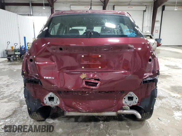 2017 Chevrolet Trax LS with VIN 3GNCJKSB3HL258491, listed as a Copart auction lot 47869575 with 128,613 mi miles and Salvage Title. Bid and sale history available at carsss.com. Image 6.