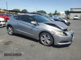 2012 Honda CR-Z EX with VIN JHMZF1D67CS001471, listed as a Copart auction lot 61248355 with 196,018 mi miles and Salvage title. Bid and sale history available at DreamBid. Image 4.
