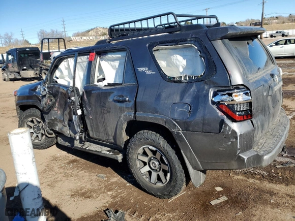 2021 Toyota 4Runner TRD Off Road with VIN JTEPU5JR6M5932429, listed as a Copart auction lot 42407175 with 0 mi miles and Salvage Title. Bid and sale history available at carsss.com. Image 2.
