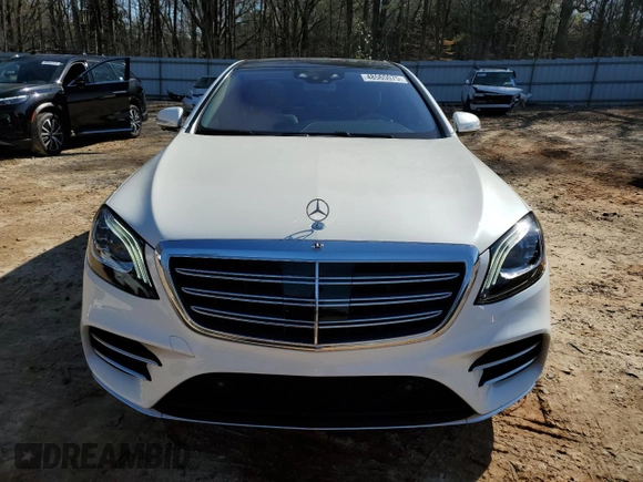 2018 Mercedes-Benz S 450 with VIN WDDUG6GB7JA396548, listed as a Copart auction lot 48565075 with 43,954 mi miles and Salvage Title. Bid and sale history available at carsss.com. Image 5.