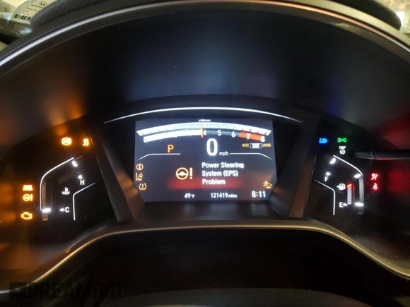 2018 Honda CR-V EX-L with VIN 5J6RW2H87JL017559, listed as a Copart auction lot 46230535 with 121,419 mi miles and Salvage Title. Bid and sale history available at DreamBid. Image 9.