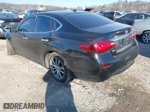 2015 Infiniti Q70 with VIN JN1BY1AR6FM560209, listed as a IAAI auction lot 41703926 with 117,503 mi miles and . Bid and sale history available at DreamBid. Image 3.
