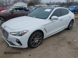 2020 Genesis G70 3.3T with VIN KMTG34LEXLU060919, listed as a IAAI auction lot 41619579 with 69,859 mi miles. Bid and sale history available at carsss.com. Image 23.