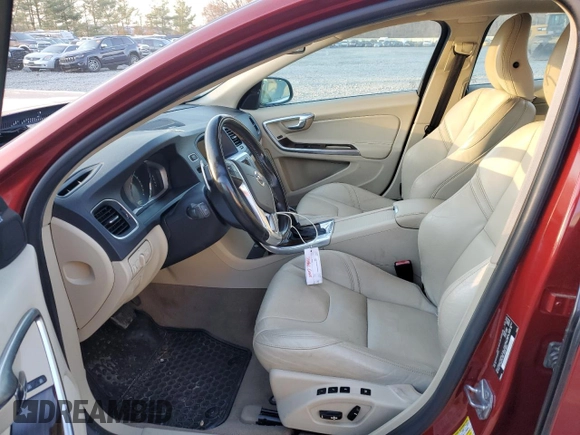 2014 Volvo S60 T6 with VIN YV1902FH7E2287875, listed as a Copart auction lot 80261854 with 130,361 mi miles and Salvage Title. Bid and sale history available at carsss.com. Image 7.