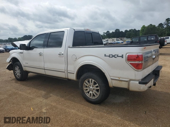 2011 Ford F-150 XLT with VIN 1FTFW1ET1BFD29677, listed as a Copart auction lot 54727835 with 155,367 mi miles and Salvage title. Bid and sale history available at DreamBid. Image 2.