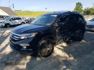 2018 Honda Pilot EX-L with VIN 5FNYF6H58JB038759, listed as a Copart auction lot 62002075 with 136,223 mi miles and Salvage title. Bid and sale history available at DreamBid. Image 1.