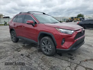 2025 Toyota RAV4 Hybrid XLE Premium with VIN 2T3B6RFV0SW084219, listed as a Copart auction lot 56178785 with 10,726 mi miles and Salvage title. Bid and sale history available at DreamBid. Image 4.
