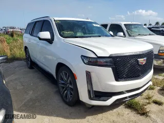 2024 Cadillac Escalade 4WD Sport Platinum with VIN 1GYS4GKL8RR160286, listed as a Copart auction lot 74904504 with 3,644 mi miles and Salvage Title. Bid and sale history available at carsss.com. Image 4.