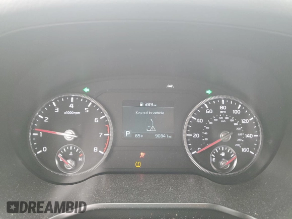 2021 Kia Telluride S with VIN 5XYP64HC1MG143543, listed as a Copart auction lot 58539705 with 90,841 mi miles and Salvage title. Bid and sale history available at DreamBid. Image 9.