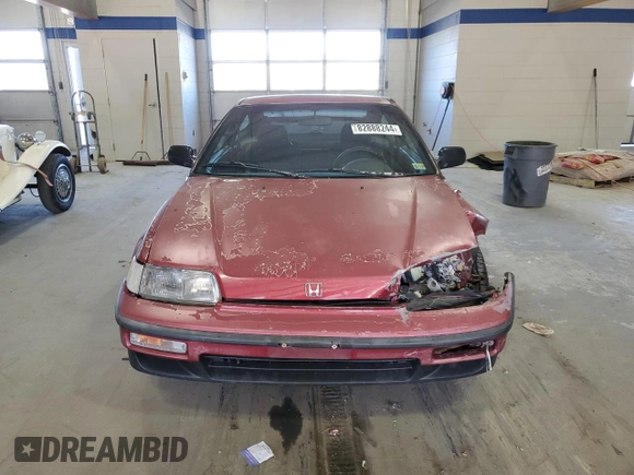 1991 Honda CRX DX z VIN JHMED8455MS015861, wystawiony jako Copart lot #82888244 z przebiegiem 328 469 mil mil oraz Szkoda całkowita • Salvage title. Historia ofert i sprzedaży dostępna na DreamBid. Obrazek 5.