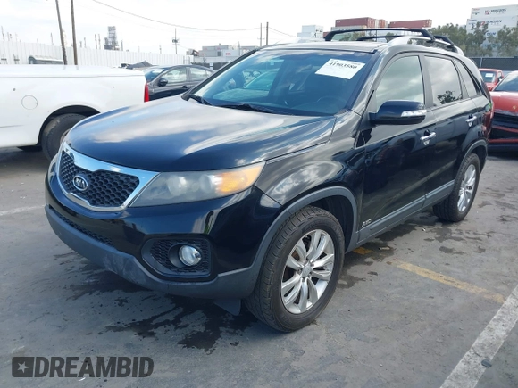 2011 Kia Sorento EX with VIN 5XYKUDA23BG036105, listed as a IAAI auction lot 41903580 with 131,529 mi miles. Bid and sale history available at carsss.com. Image 2.
