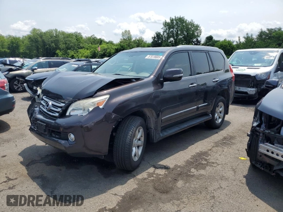 2012 Lexus GX 460 with VIN JTJBM7FX9C5036817, listed as a Copart auction lot 57619005 with 172,994 mi miles and Salvage title. Bid and sale history available at DreamBid. Image 1.