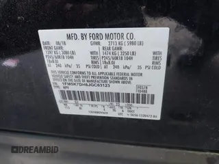 2018 Ford Explorer XLT with VIN 1FM5K7DH6JGC63123, listed as a IAAI auction lot 41469314 with 66,035 mi miles and . Bid and sale history available at DreamBid. Image 9.