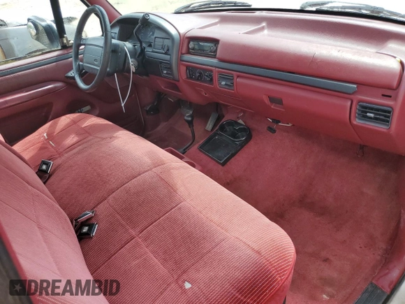 1996 Ford F-150 with VIN 1FTEF14H5TLB47556, listed as a Copart auction lot 51388014 with 117,220 mi miles and Salvage Title. Bid and sale history available at carsss.com. Image 8.