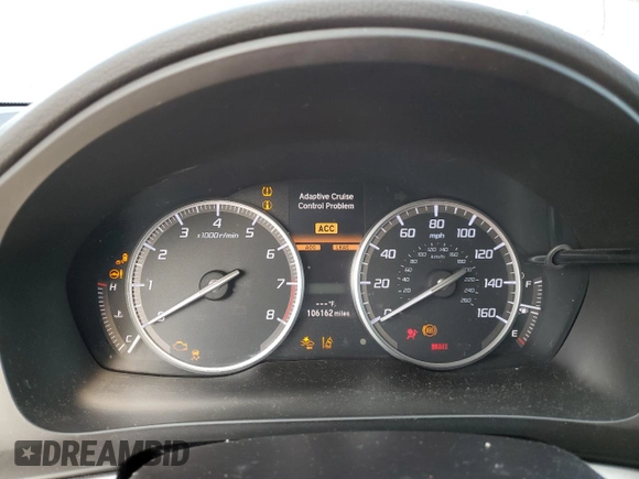 2017 Acura ILX w/Premium Pkg with VIN 19UDE2F77HA012818, listed as a Copart auction lot 46895675 with 106,162 mi miles and Salvage Title. Bid and sale history available at carsss.com. Image 9.