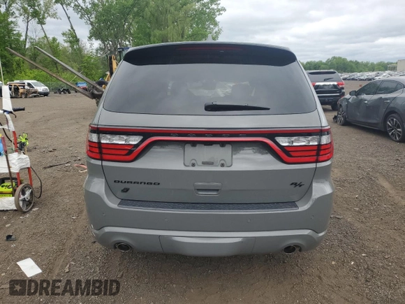 2021 Dodge Durango R/T with VIN 1C4SDJCT0MC759017, listed as a Copart auction lot 57956325 with 55,451 mi miles and Salvage title. Bid and sale history available at DreamBid. Image 6.