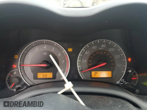 2010 Toyota Corolla with VIN 2T1BU4EE9AC260462, listed as a Copart auction lot 50319475 with 145,521 mi miles and Salvage Title. Bid and sale history available at carsss.com. Image 9.