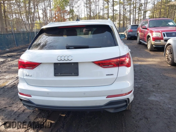 2023 Audi Q3 S line Premium with VIN WA1DECF30P1111460, listed as a IAAI auction lot 41676015 with 45,609 mi miles and . Bid and sale history available at DreamBid. Image 16.