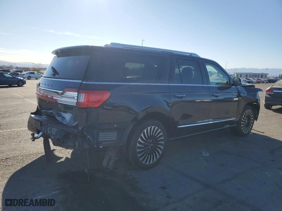 2020 Lincoln Navigator L Black Label with VIN 5LMJJ3TTXLEL07118, listed as a Copart auction lot 87028674 with 91,361 mi miles and Salvage Title. Bid and sale history available at carsss.com. Image 3.