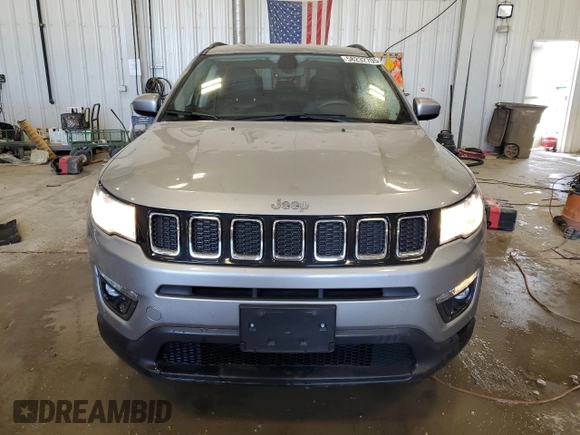 2021 Jeep Compass Altitude with VIN 3C4NJDBB3MT579230, listed as a Copart auction lot 58232705 with 12,355 mi miles and Salvage title. Bid and sale history available at DreamBid. Image 5.